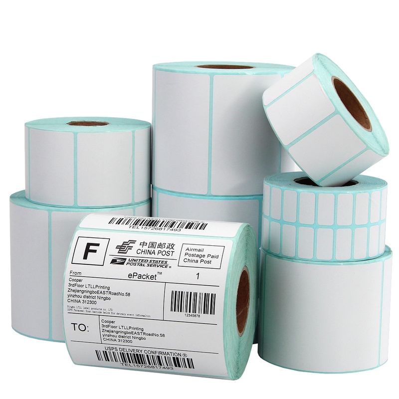 40x30x500mm Oilproof Thermal Label Paper Roll Cash Register BPA Free Thermal Labels