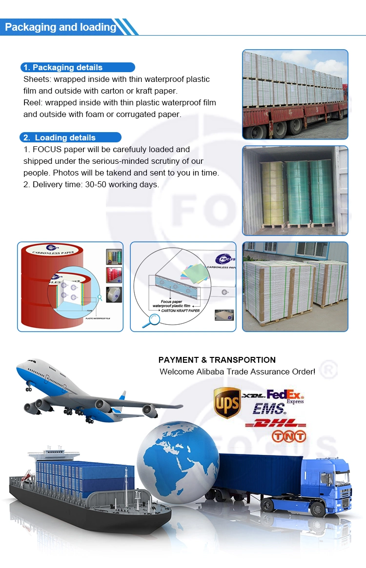 Высококачественная Carbonless бумажная поставка