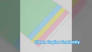 Бумага NCR: мгновенная очистка копировальных копий