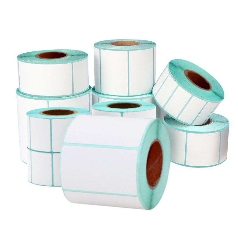 CHINA MANUFACTURER GREASE/WATER Proof Packaging Glassine Paper Thermal Label Paper Roll Direct Self Adhesive