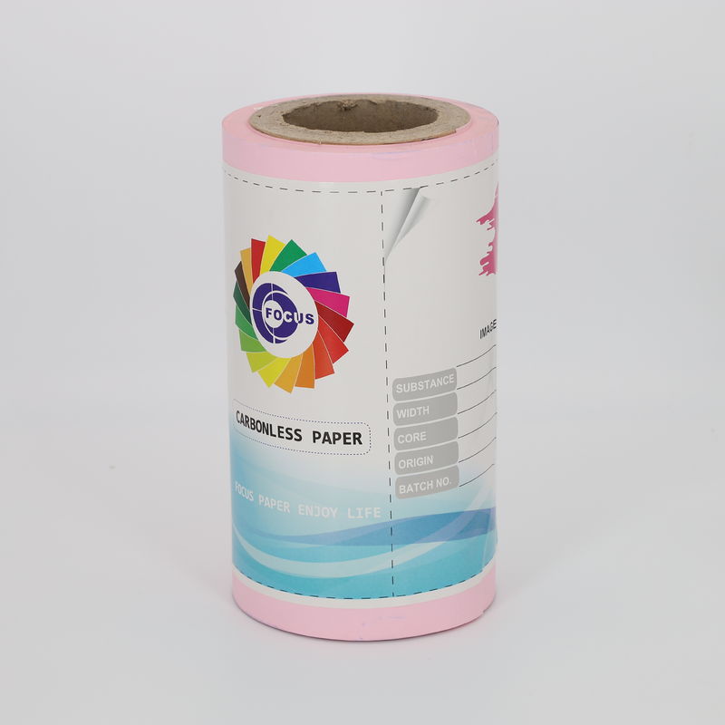60gsm CFB CF NCR Paper For Laser Printers White Pink Yellow Carbonless Paper 65 X 100cm