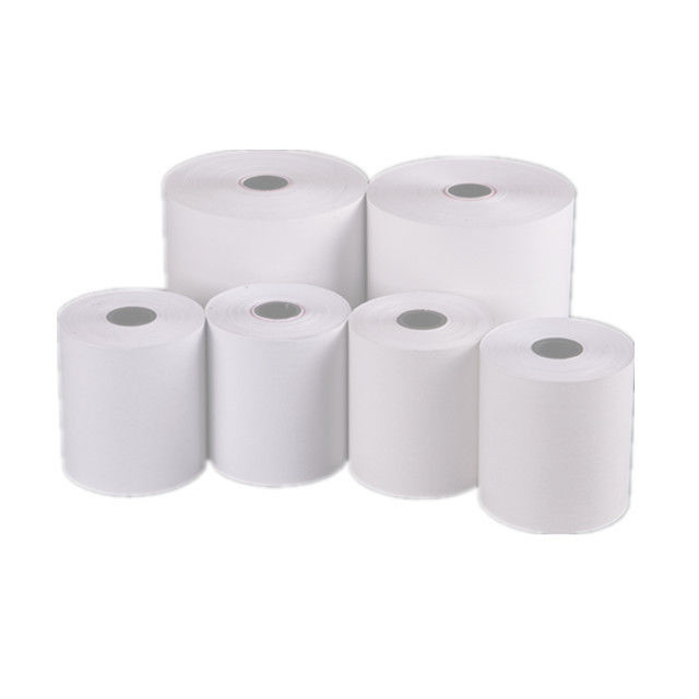 45-80gsm Weight POS Thermal Paper Roll Various Sizes Available 100% Virgin Wood Pulp