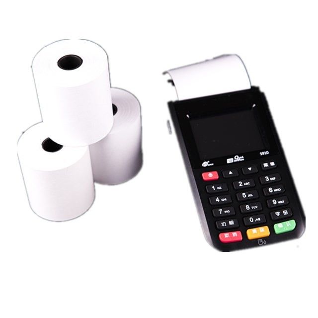 45-80gsm Weight POS Thermal Paper Roll Various Sizes Available 100% Virgin Wood Pulp