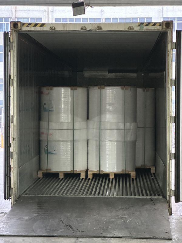 Smooth Coating BPA Free Jumbo Thermal Paper Roll 45gsm/55gsm 810mm 1035mm For Cash Register