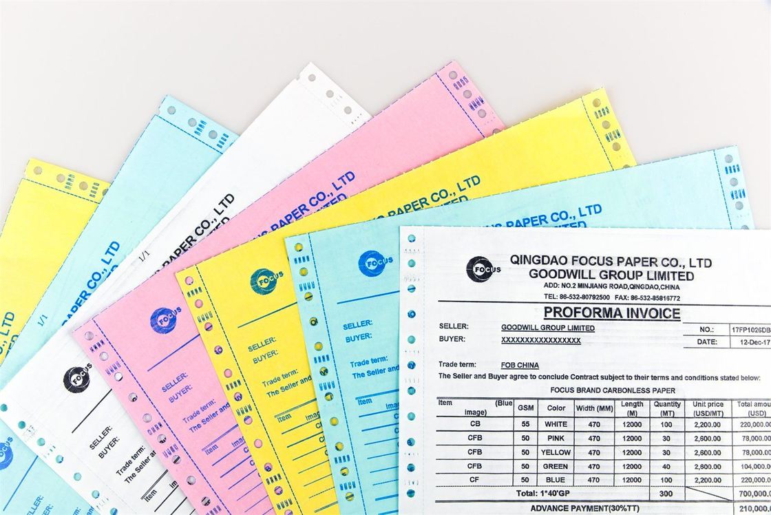 Carbonless NCR Paper with Good Whiteness and Image Intensity Ultimate Printing Solution