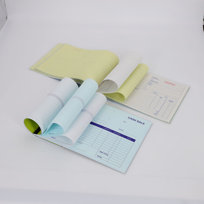 PREMIUM QUALITY Blue / Black Image Roll / Sheet NCR Paper Customized