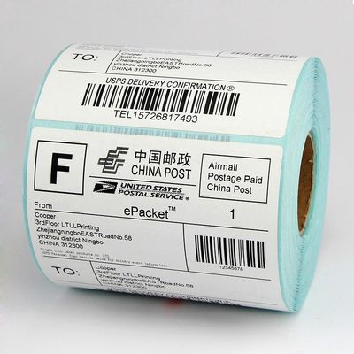 Oil Proof Glassine Paper Thermal Label Paper Roll For Thermo Label/ Direct Self-adhesive Label OEM Accepted